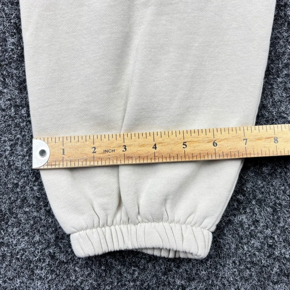 Nike Sportswear Essential Fleece Pintuck Sweatpants Cream Off White Womens Small
